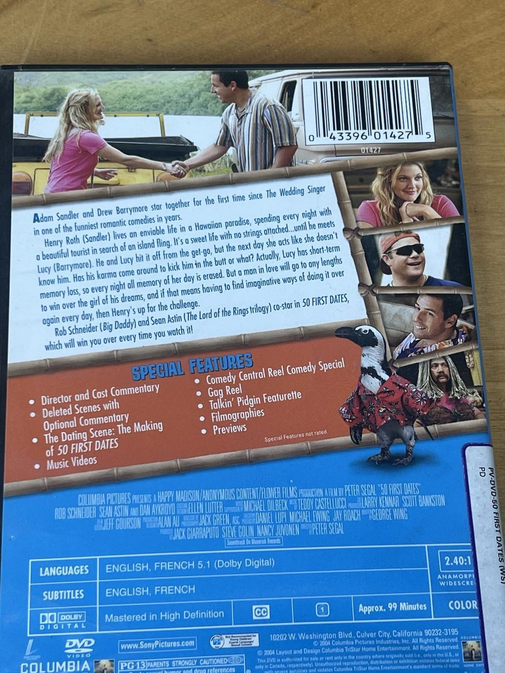 50 First Dates DVD, Widescreen Special Edition Adam Sandler