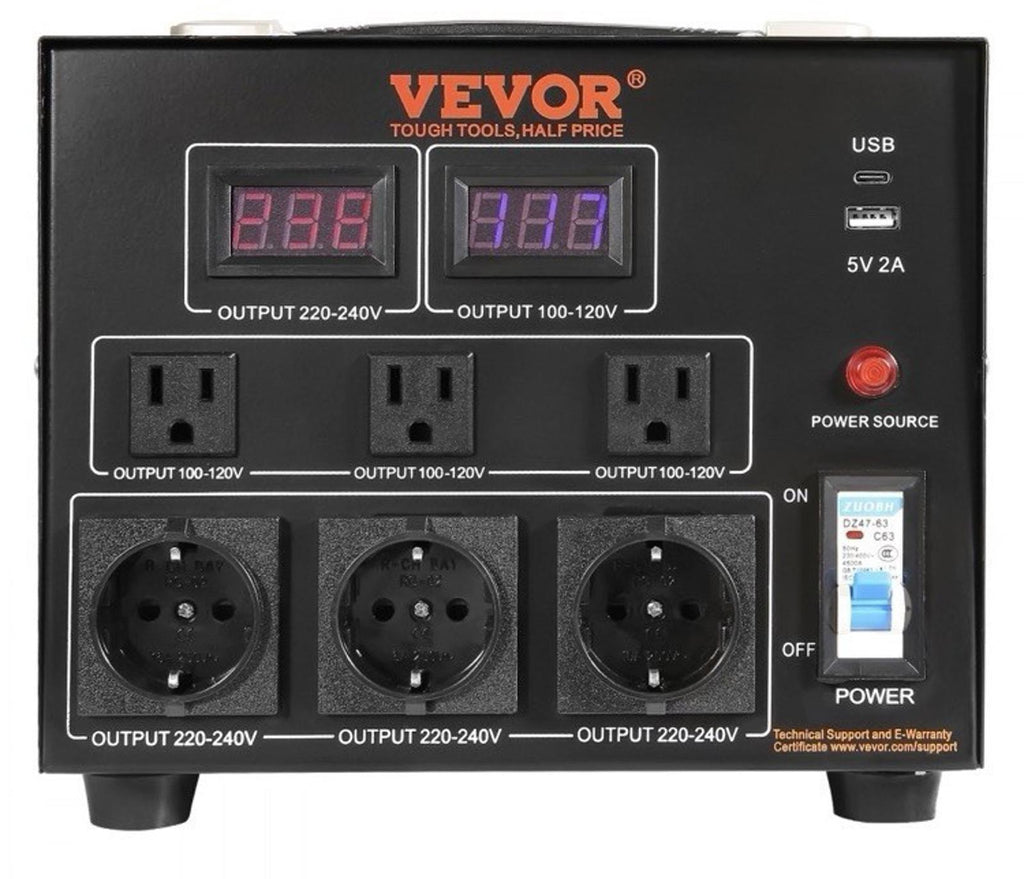 5000W Voltage Converter Up/Down 220V 110V 110V 220V VEVOR