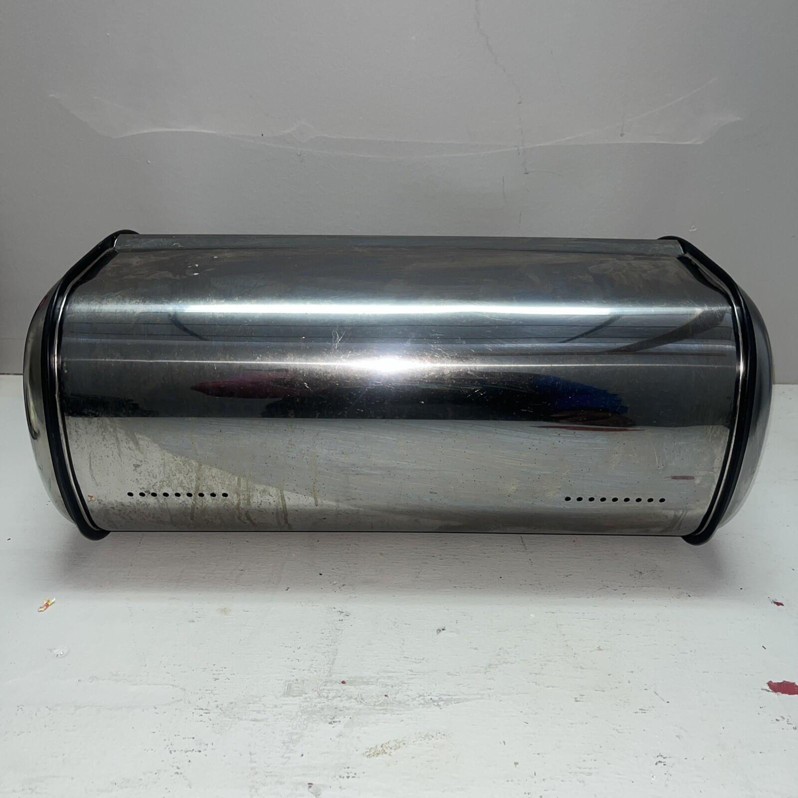 Retro Sliding Door Metal Bread Box Simpli Magic USED/GOOD