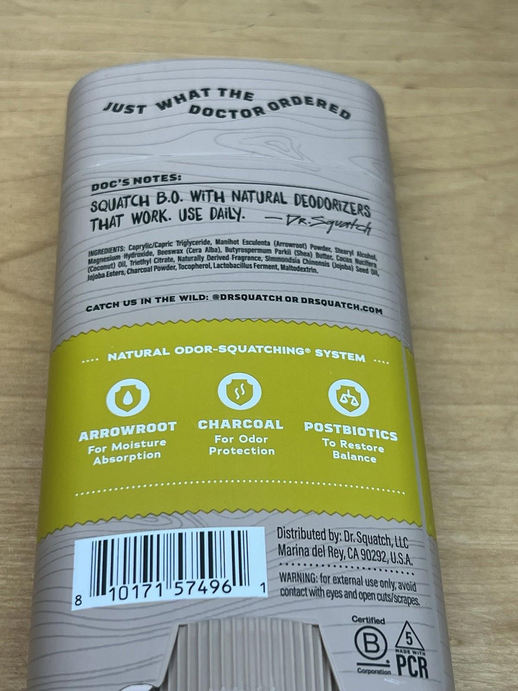 Dr Squatch Mountain Meadow Aluminum Free Natural Deodorant