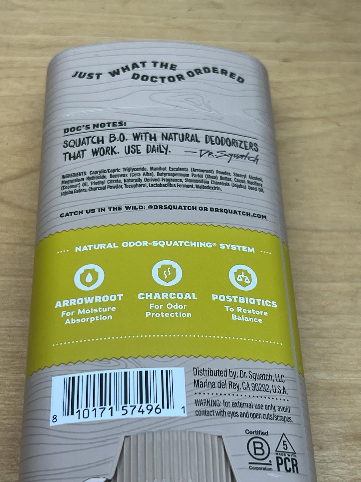 Dr Squatch Mountain Meadow Aluminum Free Natural Deodorant