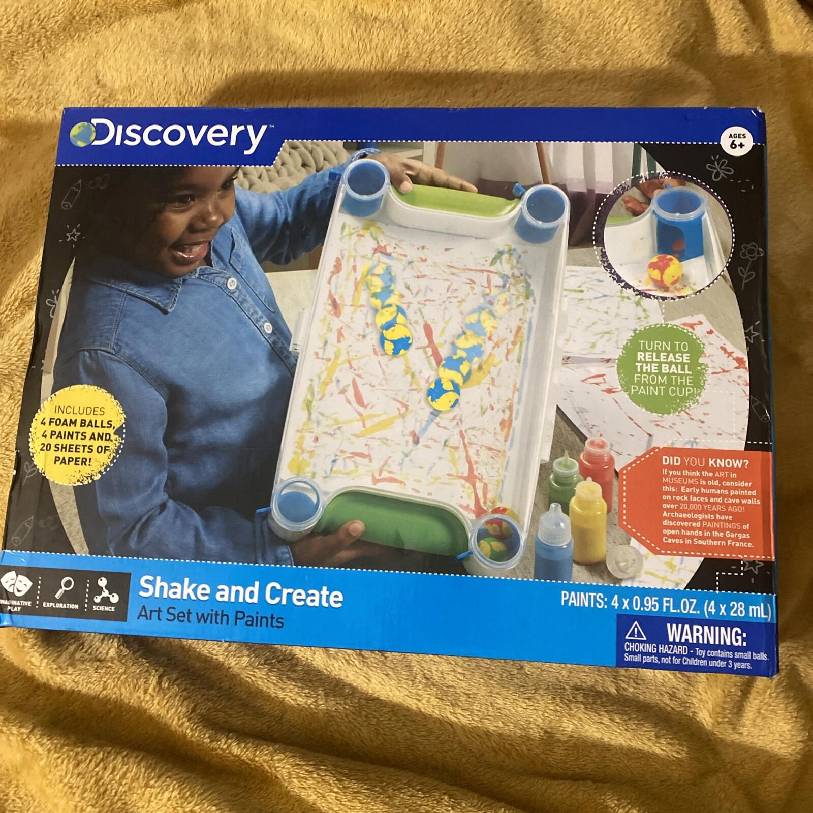 Discovery Kids Shake and Create Art Set with Paints NEW