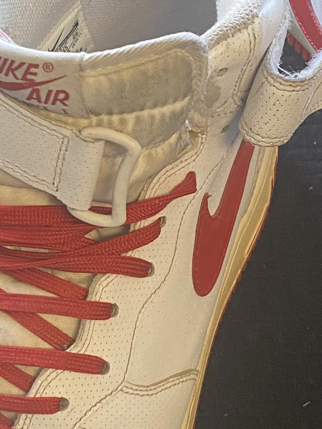 NIKE AIR FORCE 1 MID '07 Size 11 315123105 White/Red Jordan