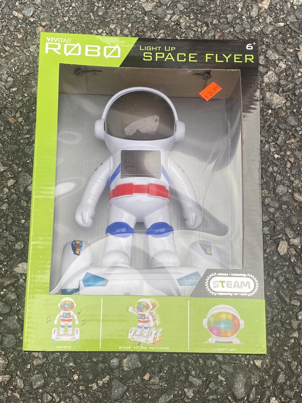 VIVITAR Robo Light Up Space Flyer Music, Bump N Go, Light Up