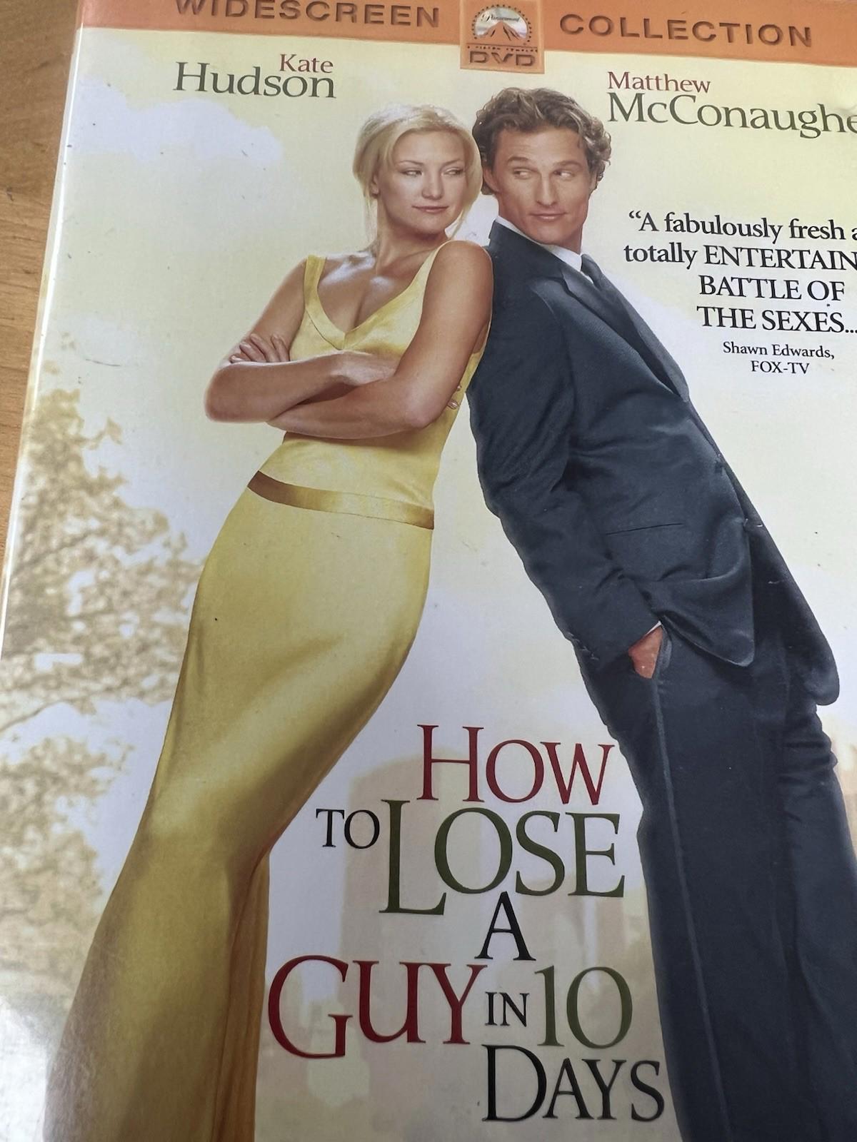 How to Lose a Guy in 10 Days DVD, 2003 Kate Hudson, Matthew