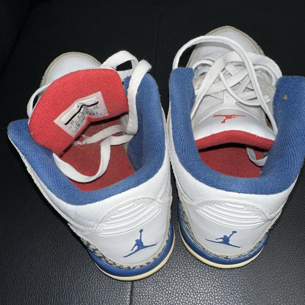 Nike Air Jordan 3 Retro OG White-Fire Red-True Red-Blue 3Y