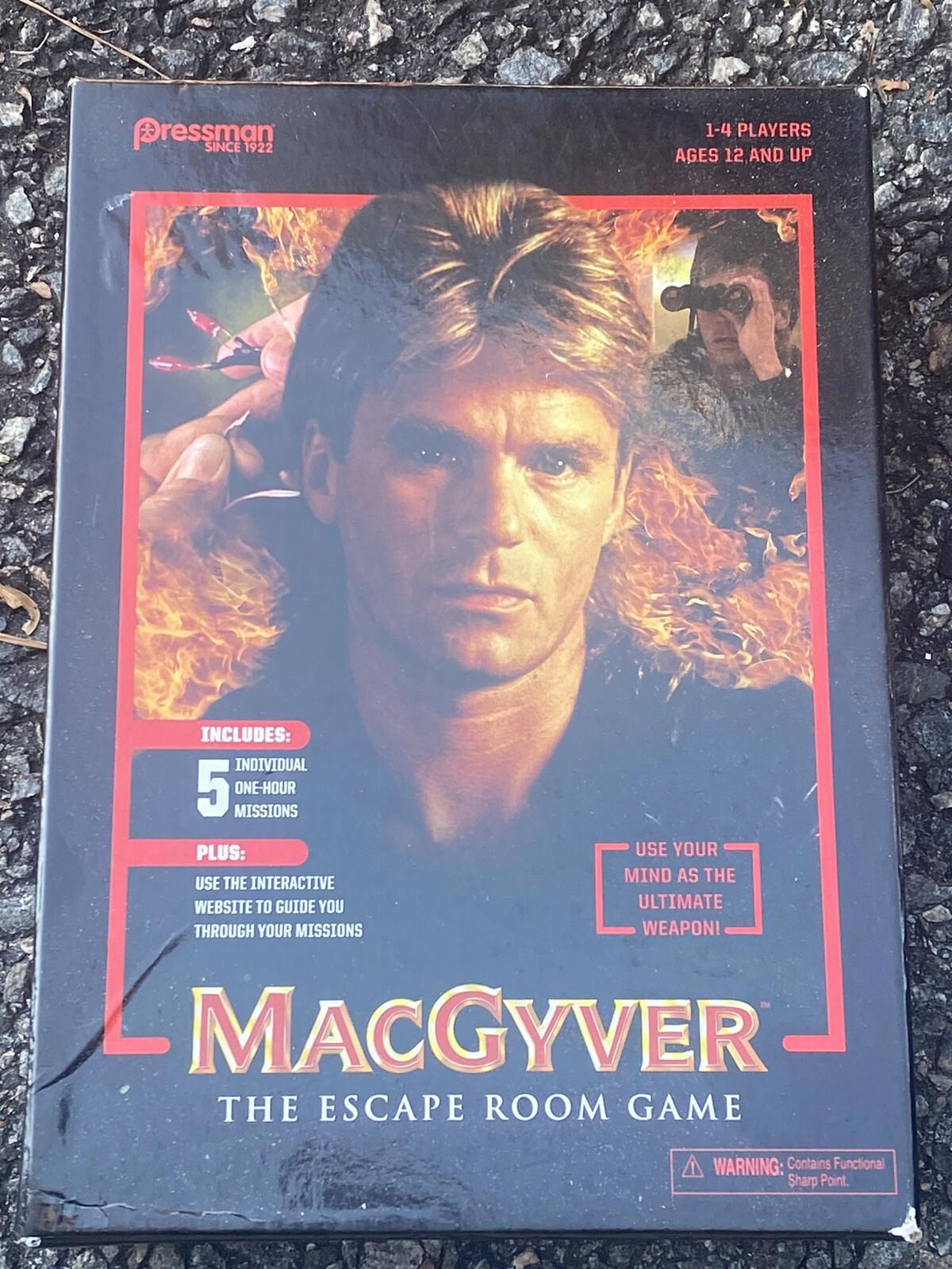 Pressman MacGyver The Escape Room Game - BRAND NEW FACTORY