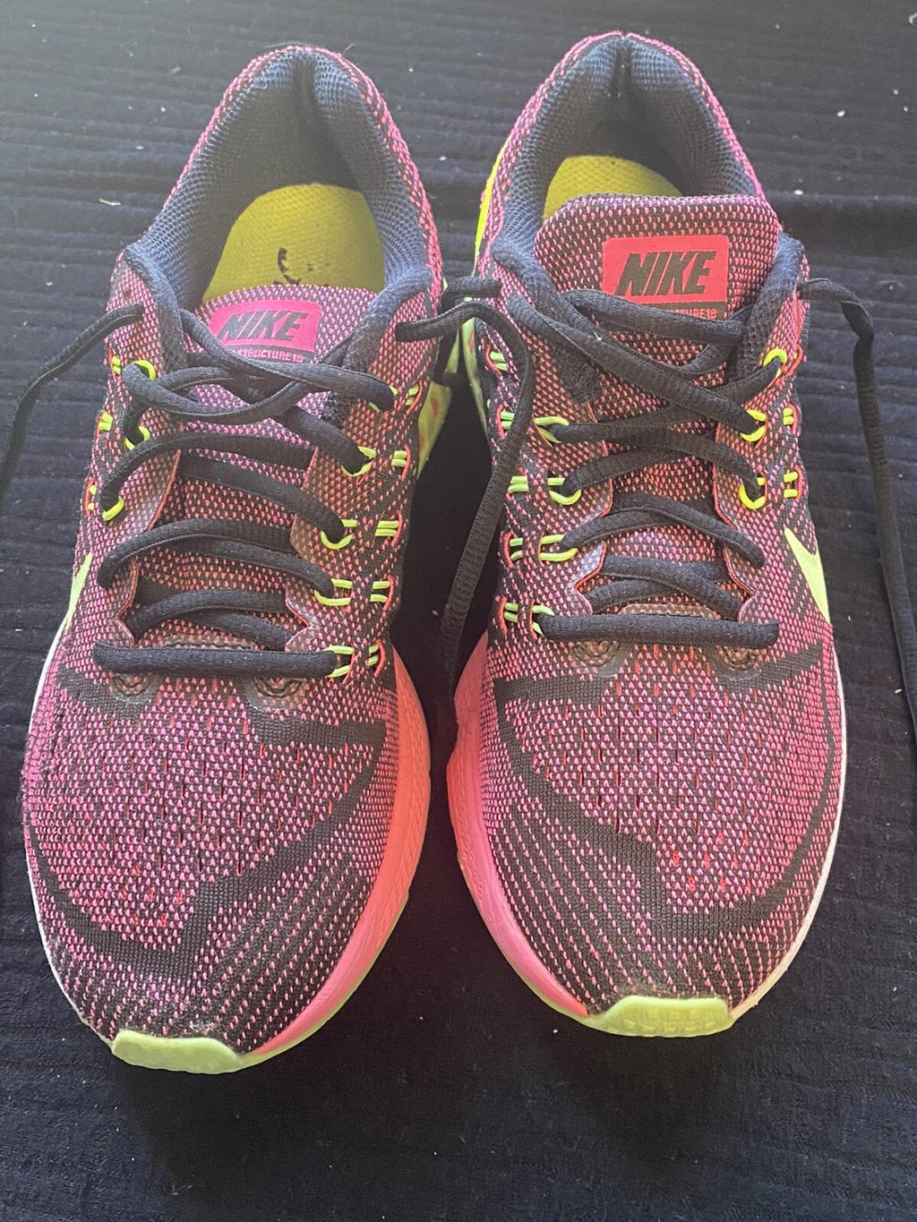 Nike Air Zoom Structure 8 Pink Power Ghost Green Black Volt