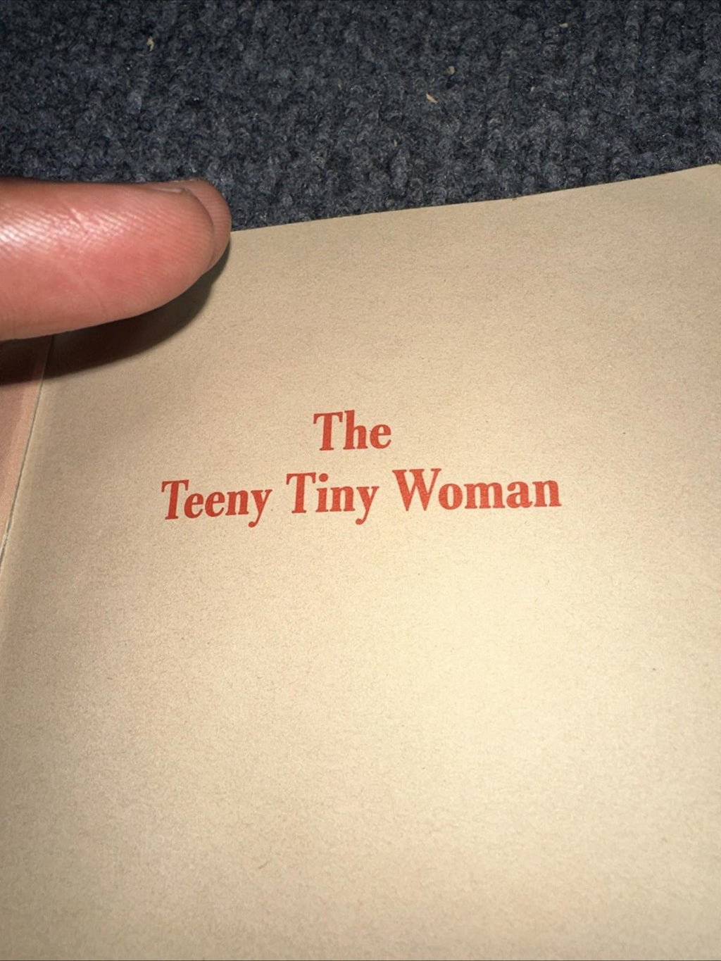 Vintage 1972 The Teeny Tiny Woman By Margot Zemach Paperback