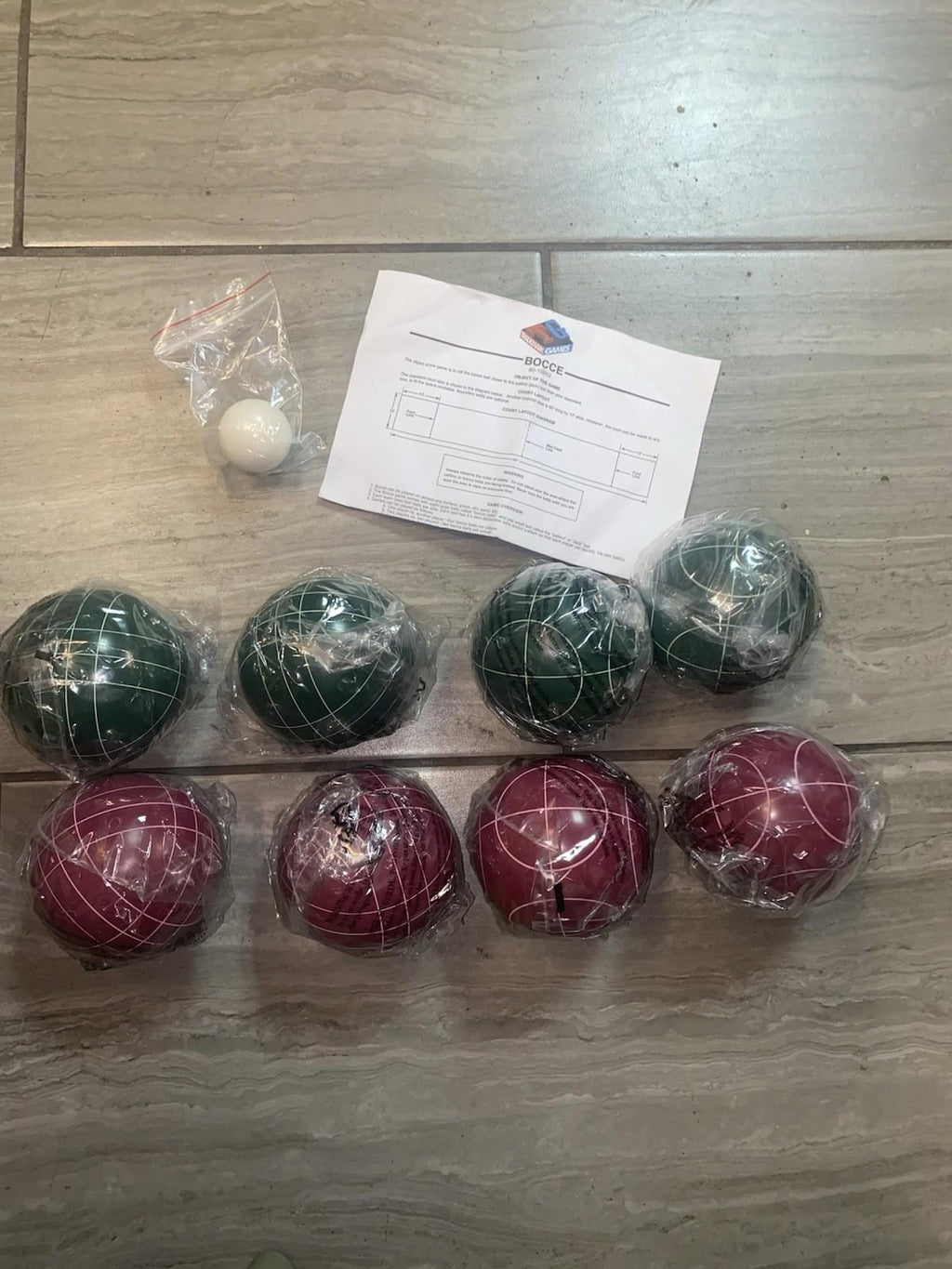 Bocce Ball Set Regulation Size - Lawn Game for Backyard