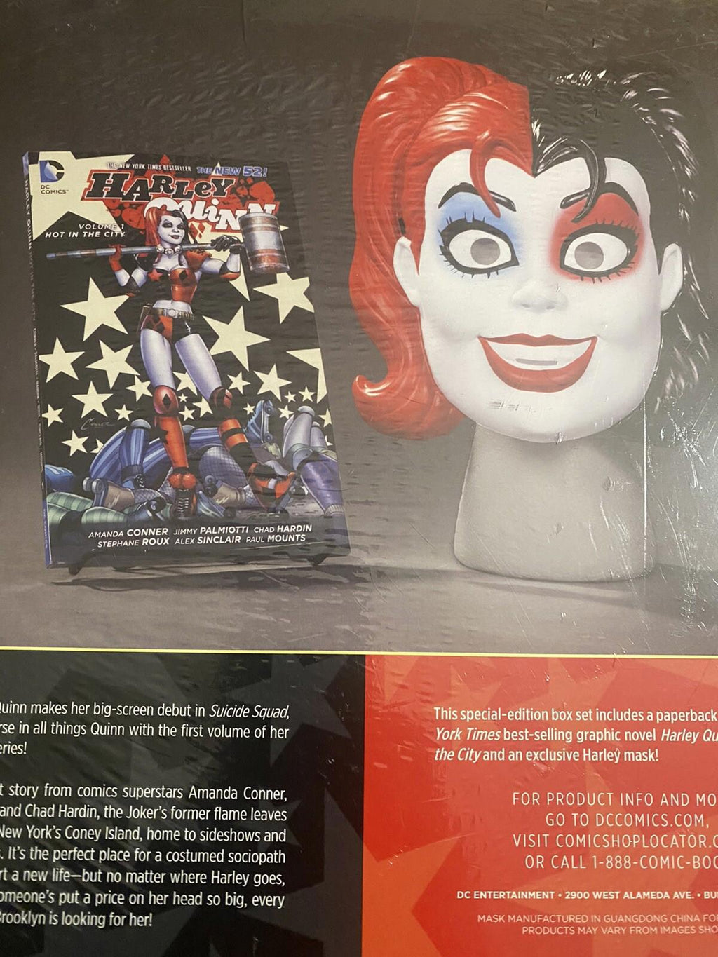 DC Comics Harley Quinn Mask Book Set Vol.1 Hot in the City