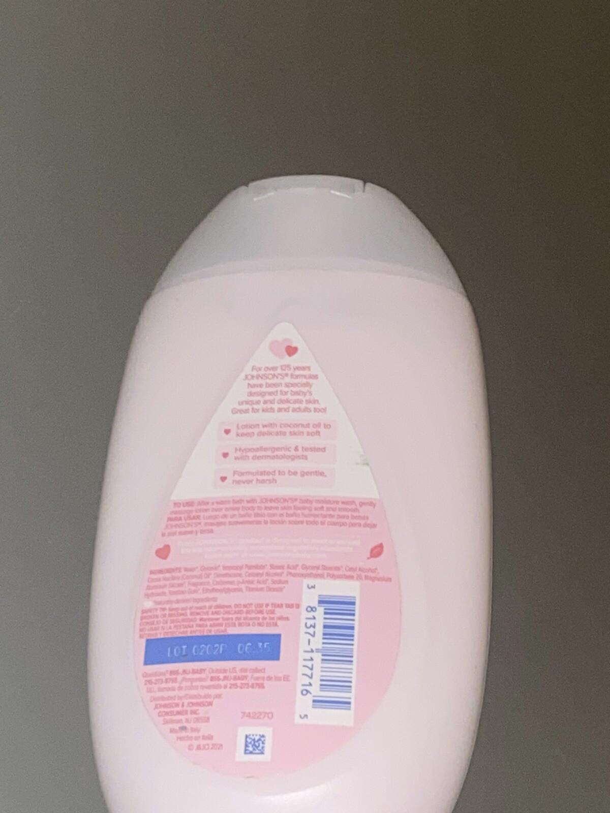 Johnsons Baby Lotion with Coconut Oil; Hypoallergenic; 10.2