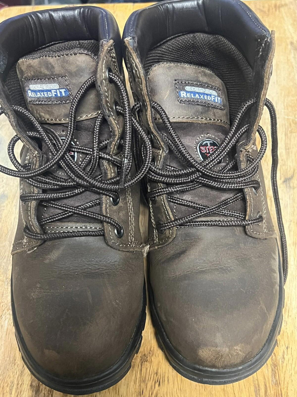 Skechers Relaxed Fit Women 6.5 76561 Workshire Steel Toe
