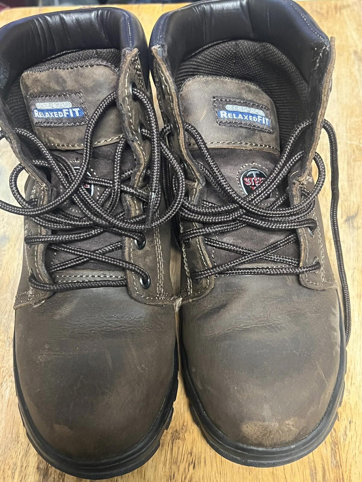 Skechers Relaxed Fit Women 6.5 76561 Workshire Steel Toe