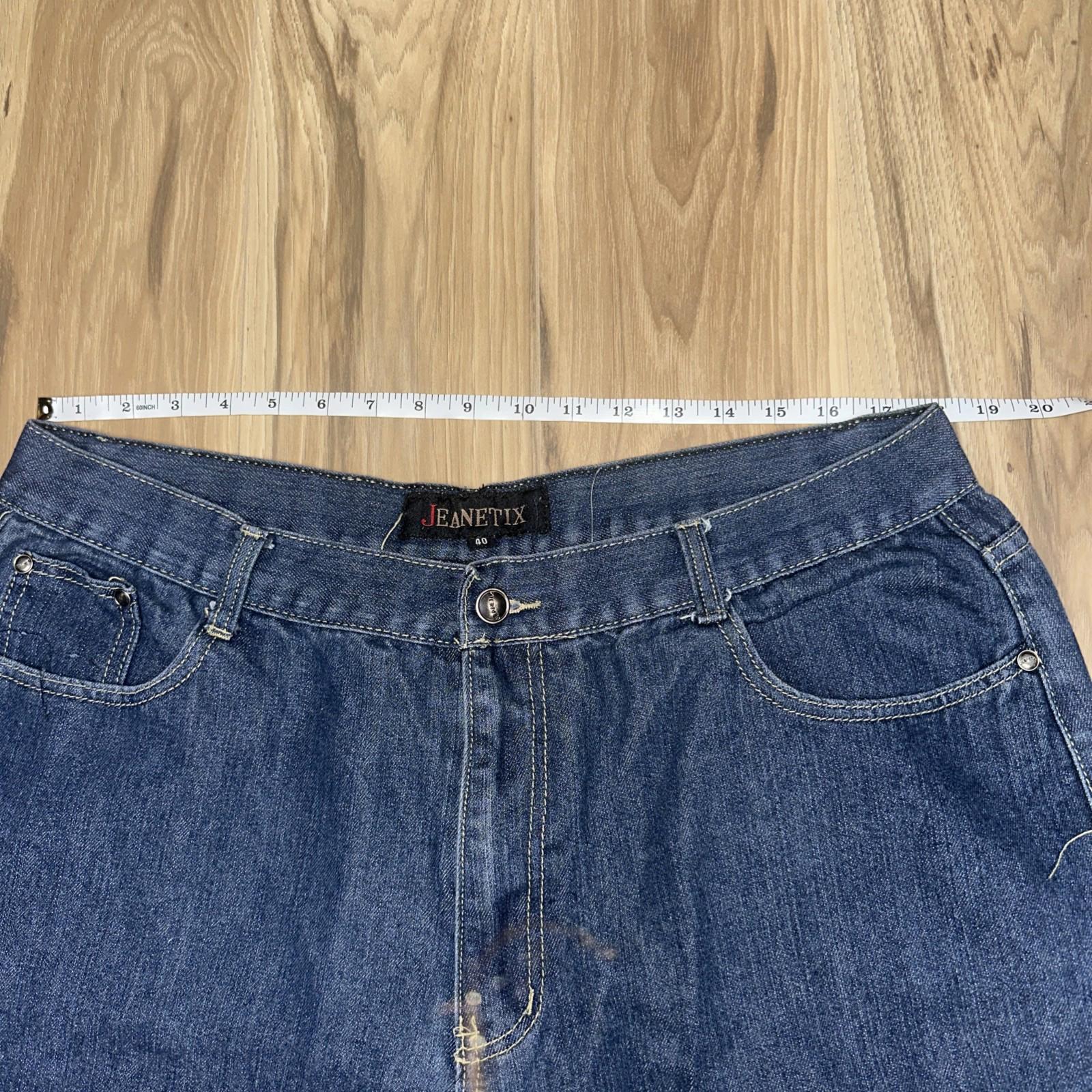 Jeanetix Blue Denim Hip Hop Bermuda Shorts Size 40