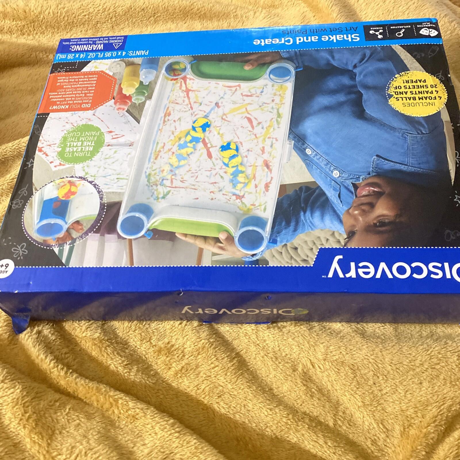 Discovery Kids Shake and Create Art Set with Paints NEW