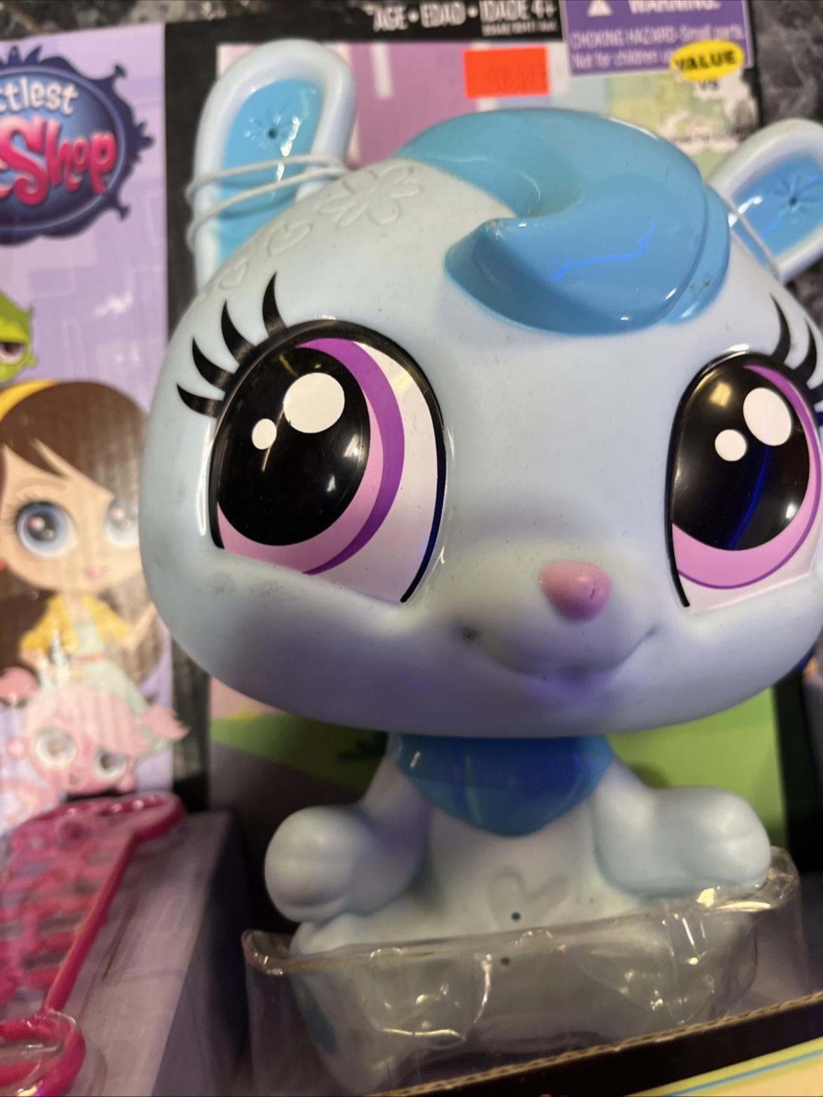 Littlest Pet Shop Decorate Your Pet Blue Bunny Plastic 8"