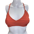 Nwt Cupshe Textured Orange Squares Bikini Top Womens Size L