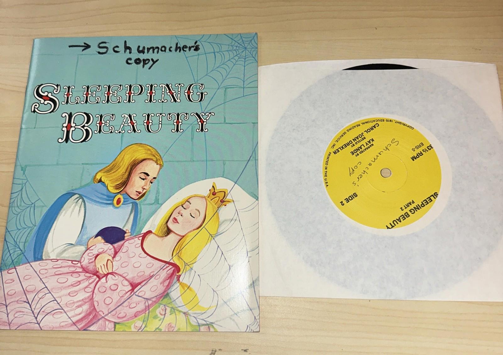 Sleeping Beauty Educational Reading Service Book & 45 RPM
