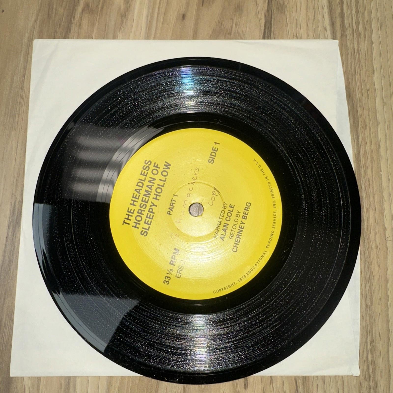 The Headless Horseman Of Sleepy Hollow Book Record Set vtg