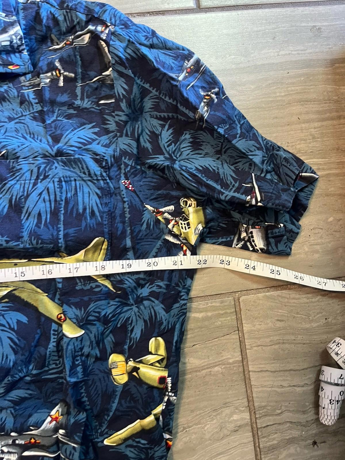 Kalaheo Mens M Hawaiian Shirt All Over Airplane Short Sleeve