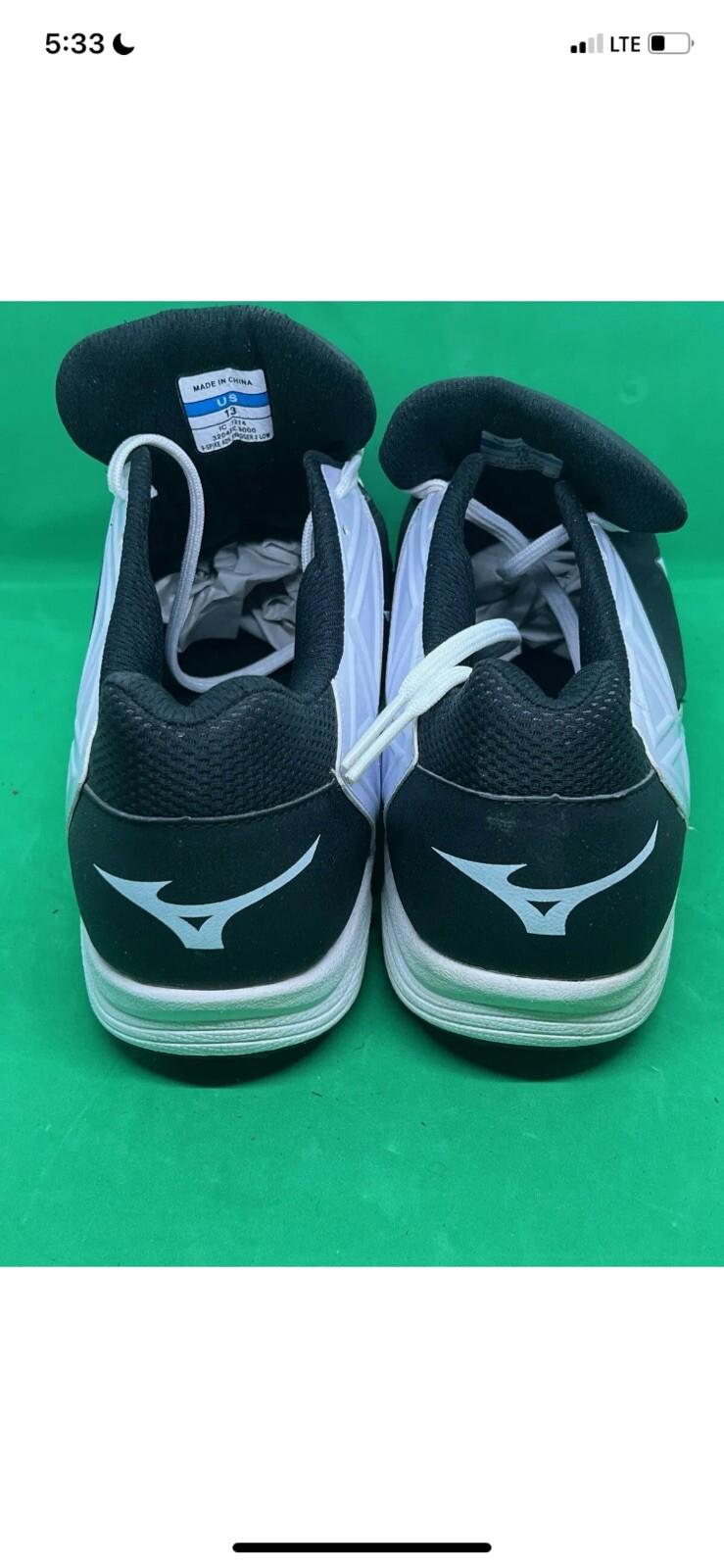 Mizuno Men's 9-Spike Ambition Low Metal Baseball Shoes S 13