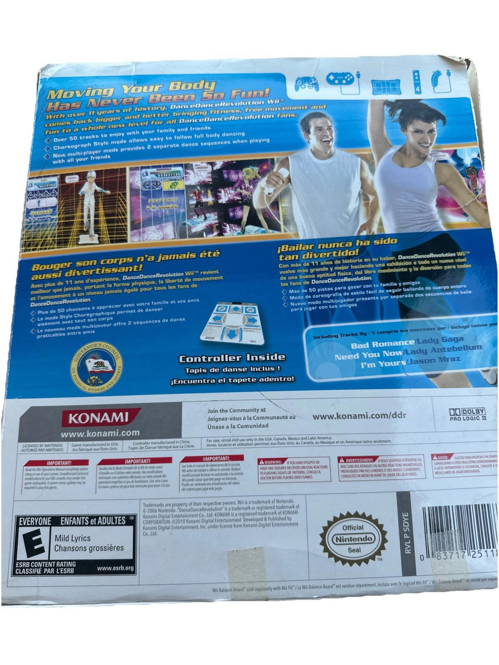 Wii Dance Revolution DDR Wii Dance Pad Mat