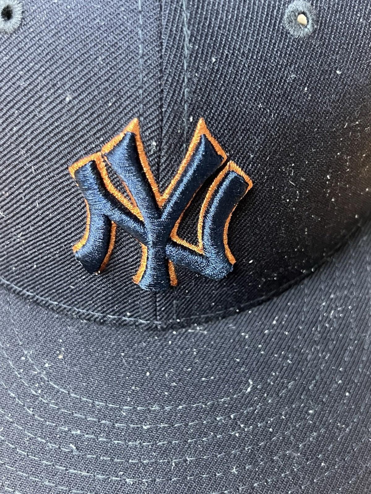 New York Yankees Black Orange Stitching New Era 7 3/4 Fitted