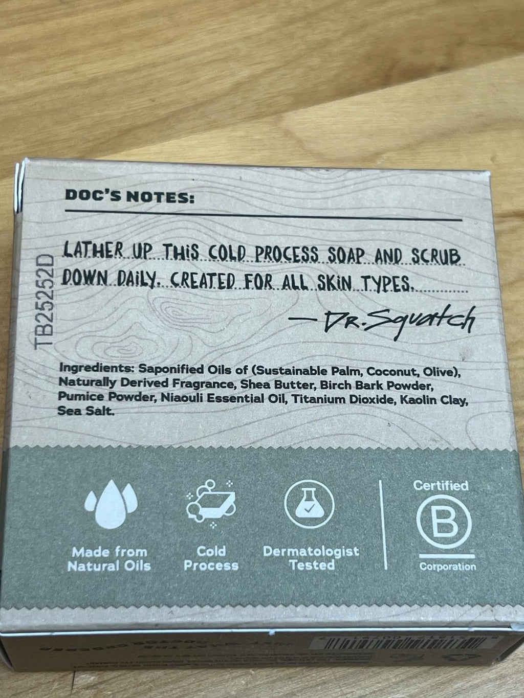 Dr. Squatch Birchwood Breeze All Natural Soap Men Medium
