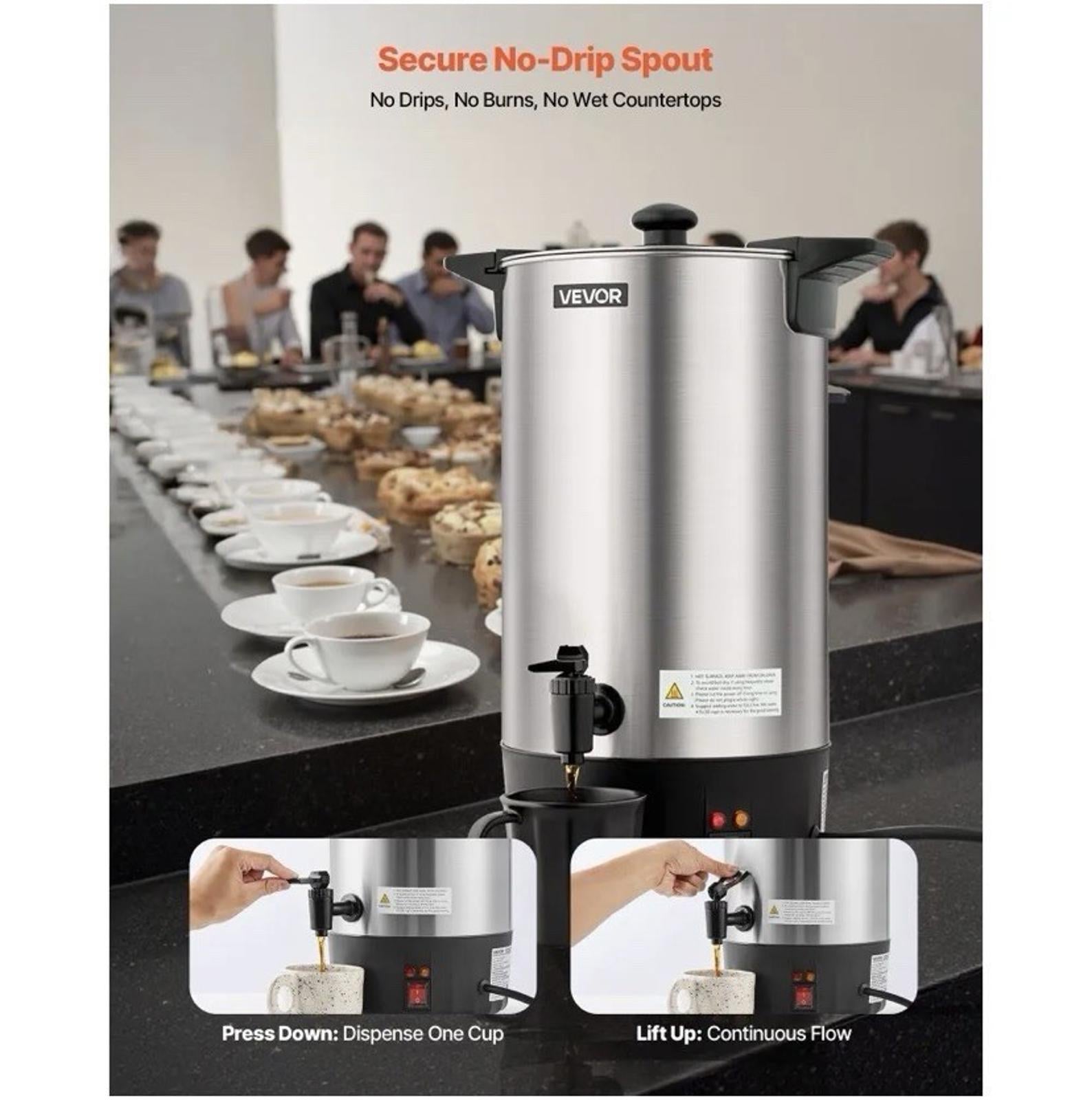 Vevor Electric Coffee Urn Wnskft10 Commercial Coffee Maker