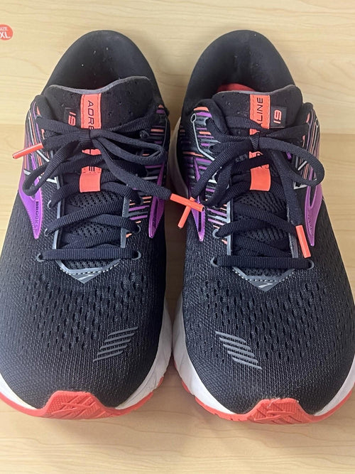 Brooks Adrenaline GTS 19 Black/Purple Running Shoes S 11.5