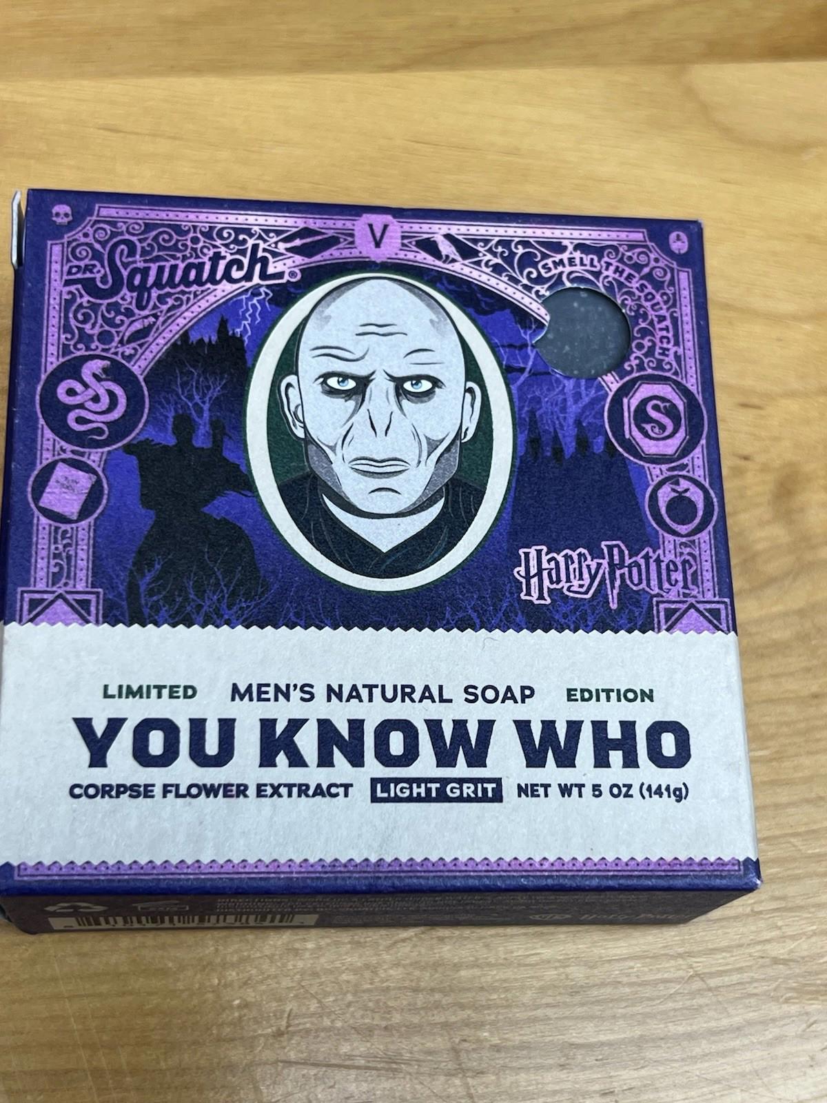 Harry Potter Dr. Squatch Men's Natural Soap You Know Who 5oz