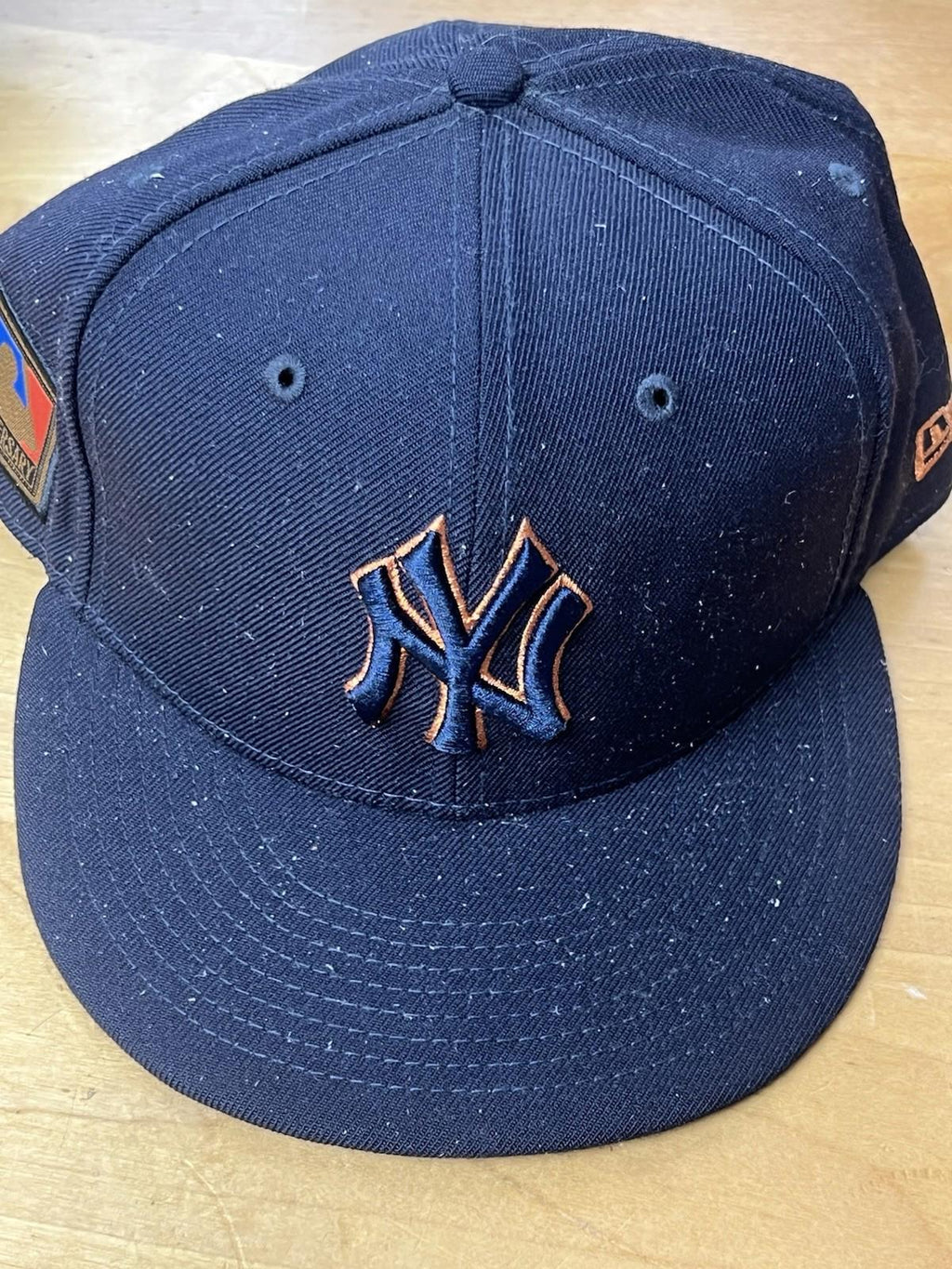New York Yankees Black Orange Stitching New Era 7 3/4 Fitted