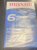 New Maxell Standard Grade T-120 VHS Videocasette 6 Hour VCR