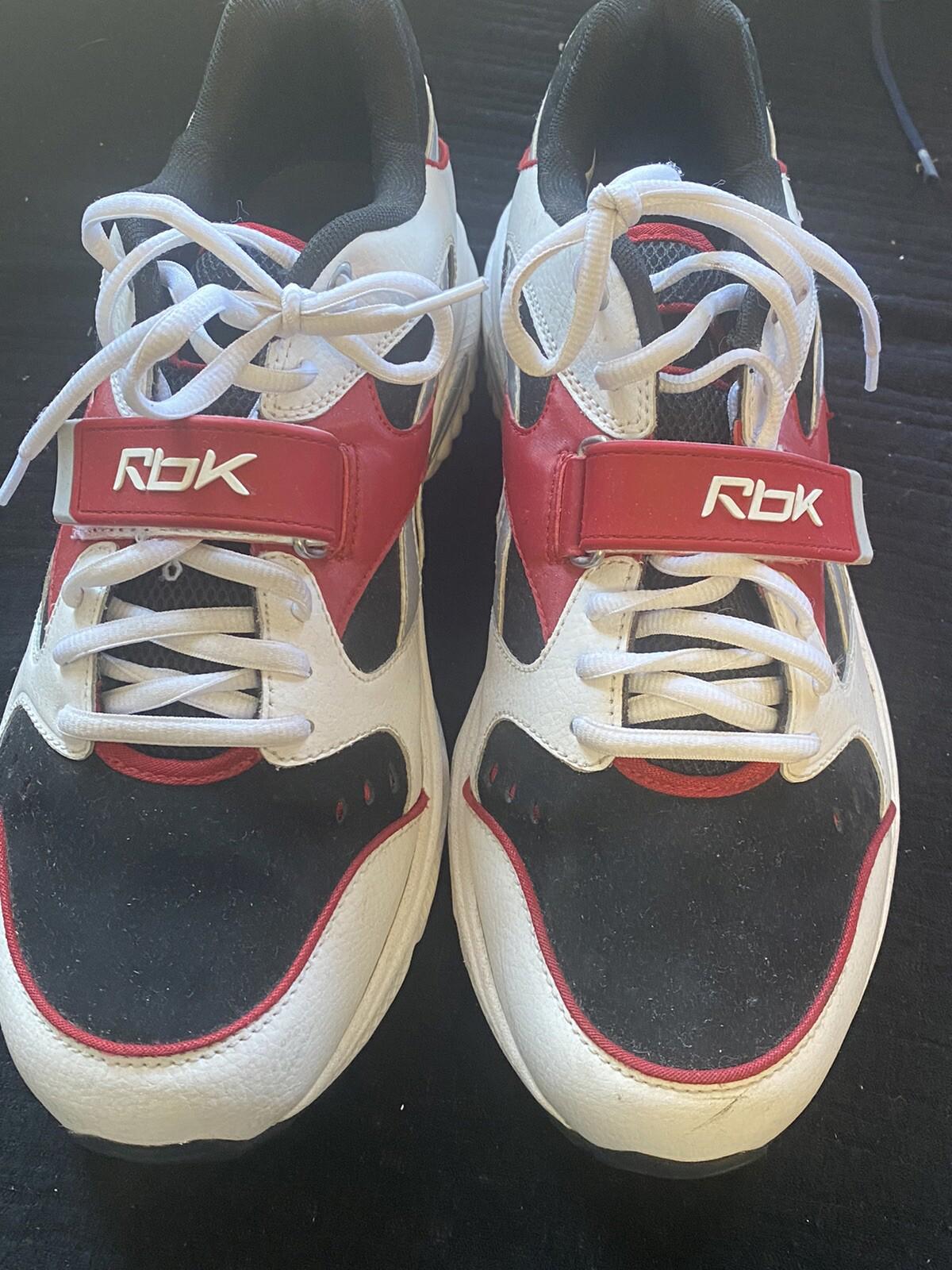 Reebok RB-704 FLU 2-177611 red black white shoes Size 12