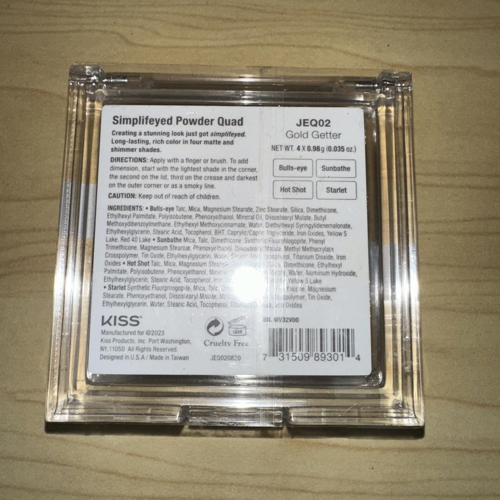 JOAH Simplifeyed Powder Quad, Gold Getter JEQ02 *NEW*