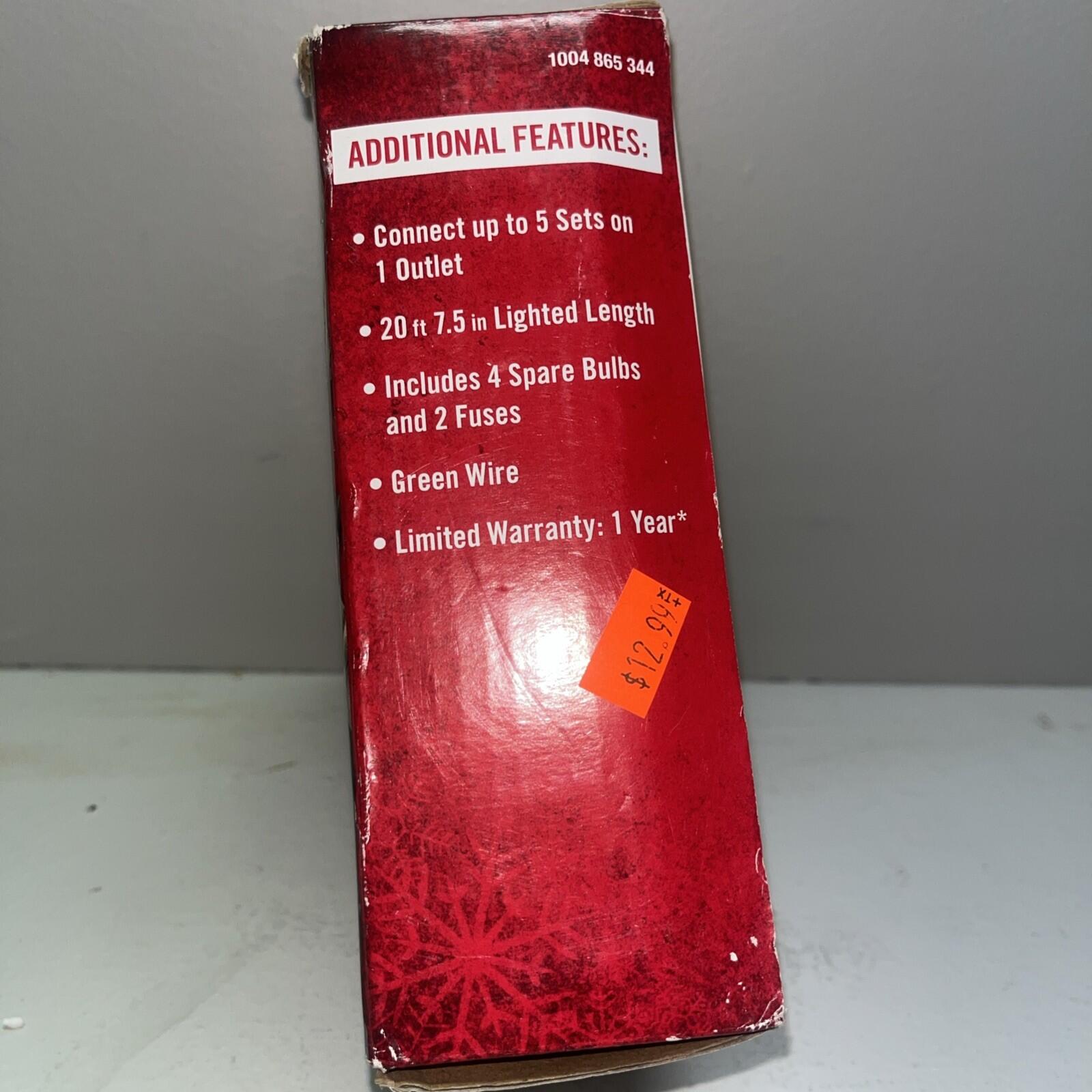Home Accents Holiday 100 (Clear) Mini Lights String Set New