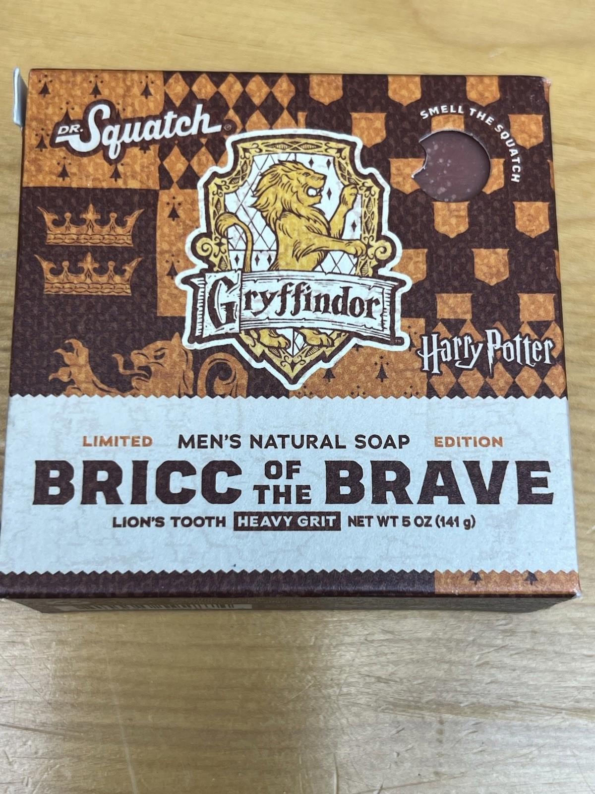 Dr Squatch Mens Natural Soap Harry Potter Bricc Of The Brave