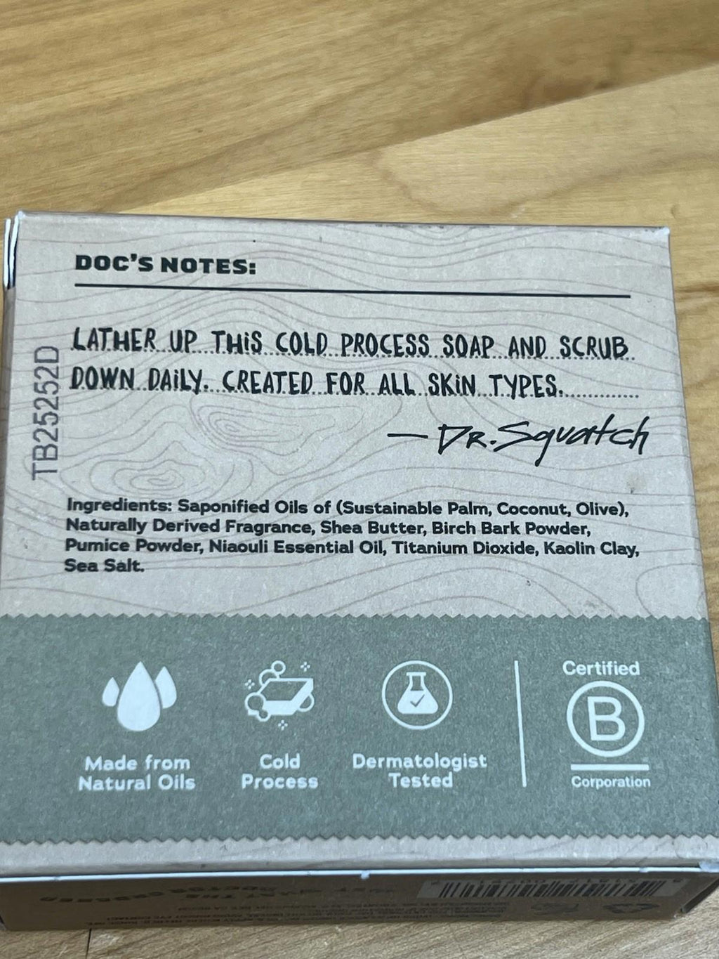 Dr. Squatch Birchwood Breeze All Natural Soap Men Medium