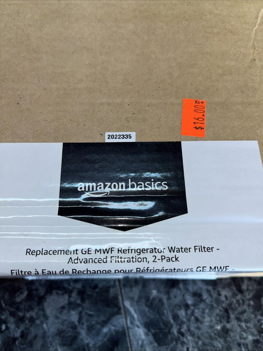 Amazon Basics Replacement GE MWF Refrigerator Water Filter