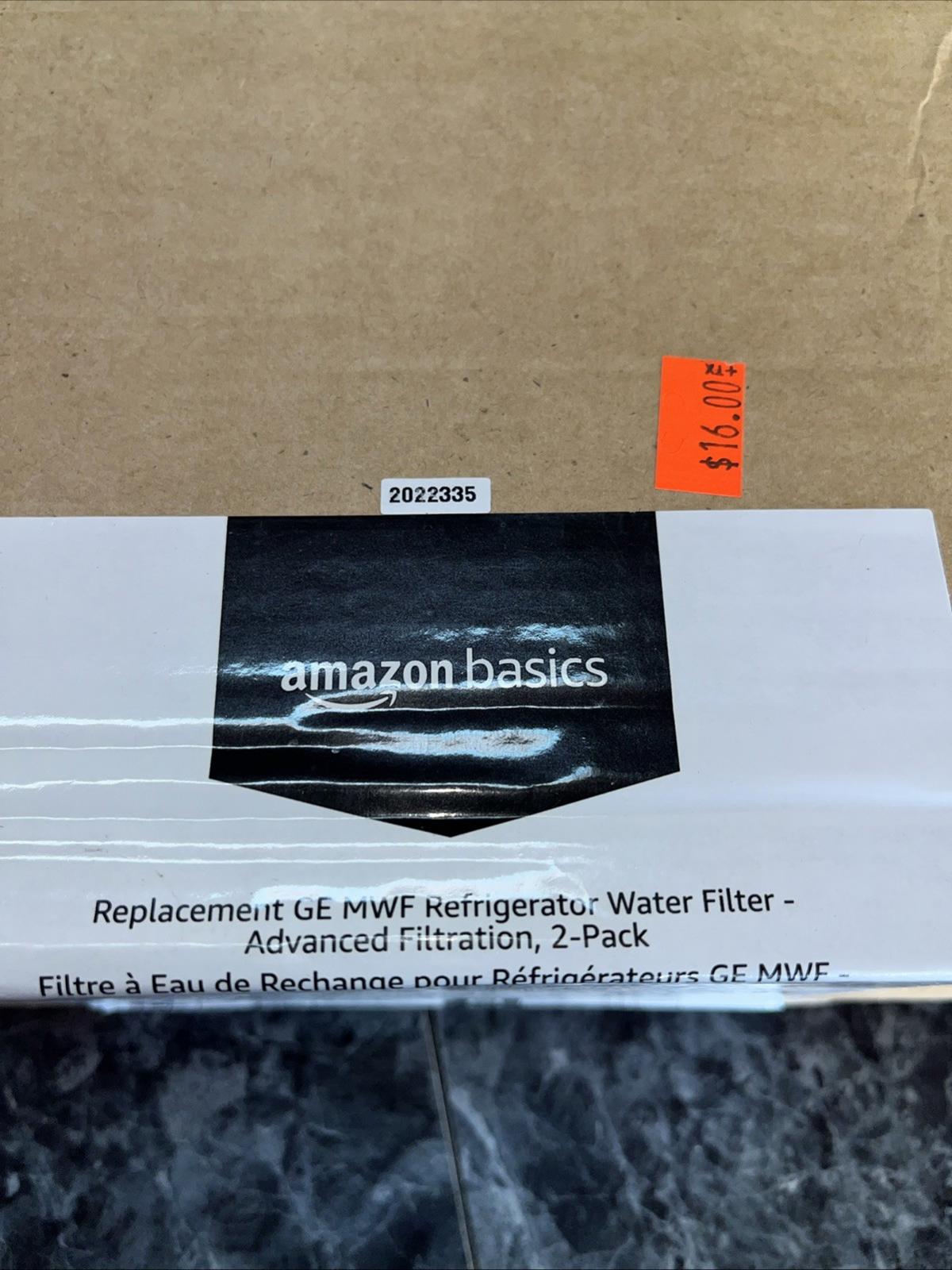Amazon Basics Replacement GE MWF Refrigerator Water Filter