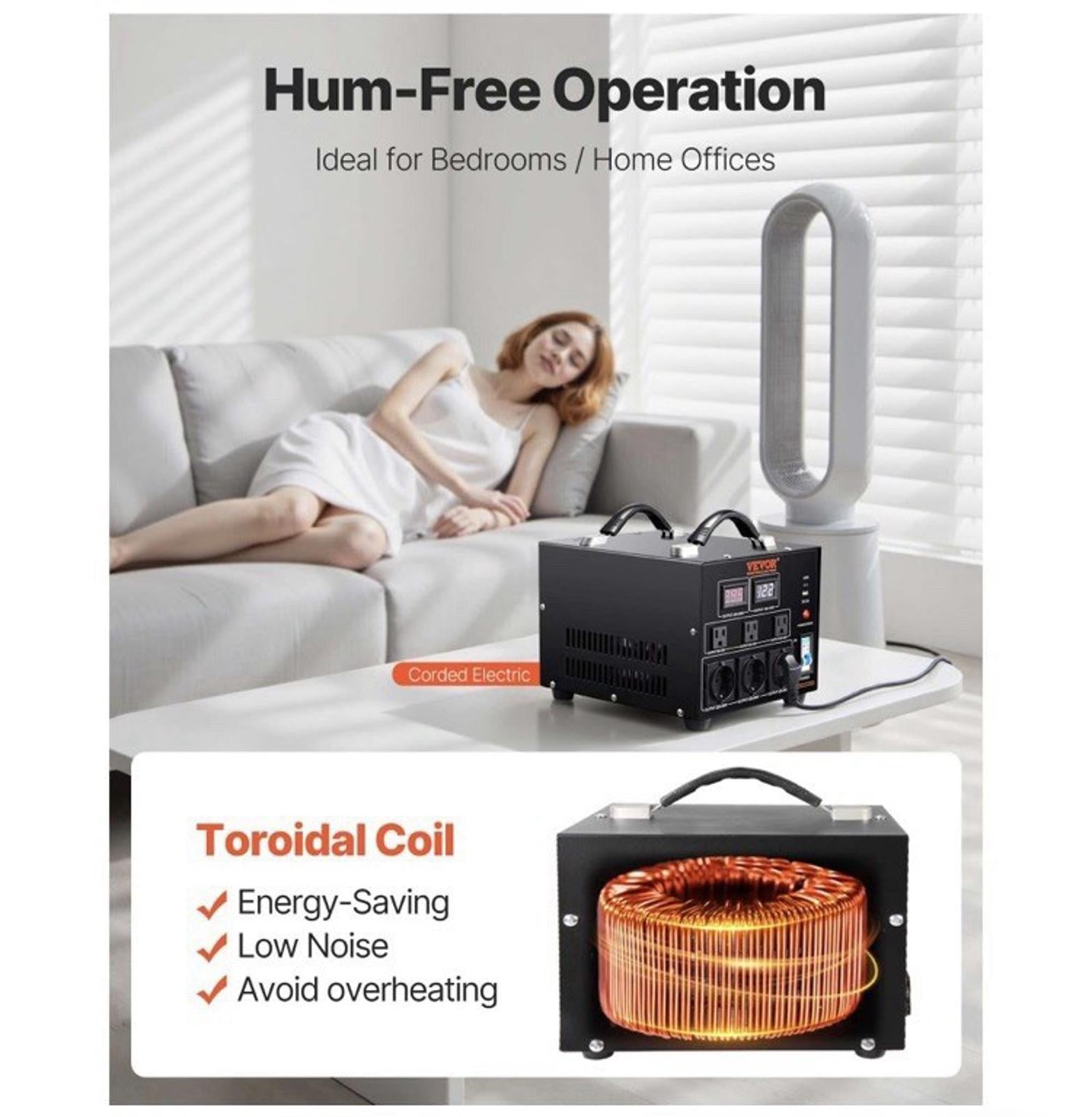 5000W Voltage Converter Up/Down 220V 110V 110V 220V VEVOR