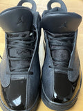 Jordan Zero Triple Black Leather Mid 8.5 Sneaker 311046003