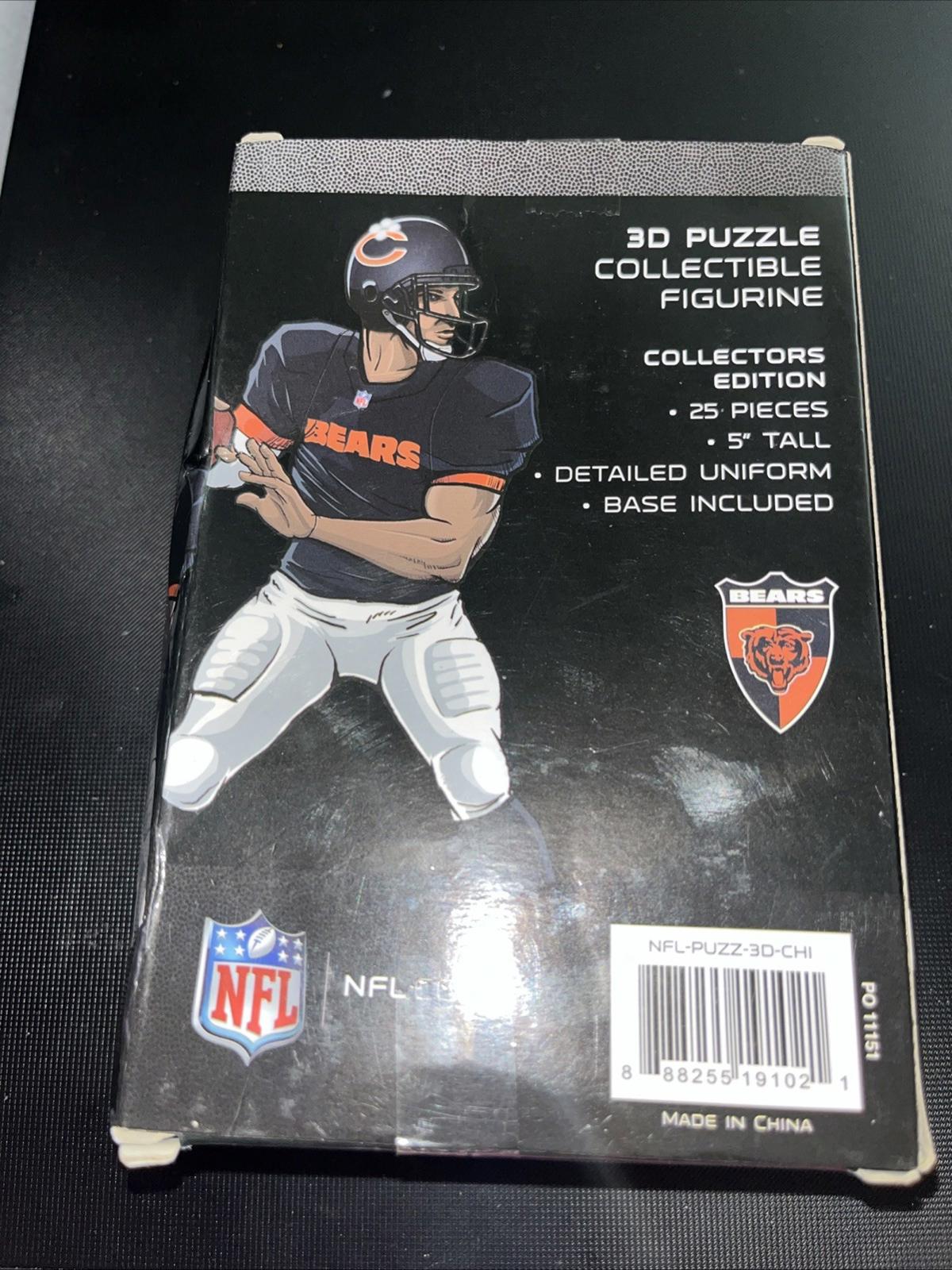 New Chicago Bears Collectible Figurine 3D Puzzle 25 Pieces