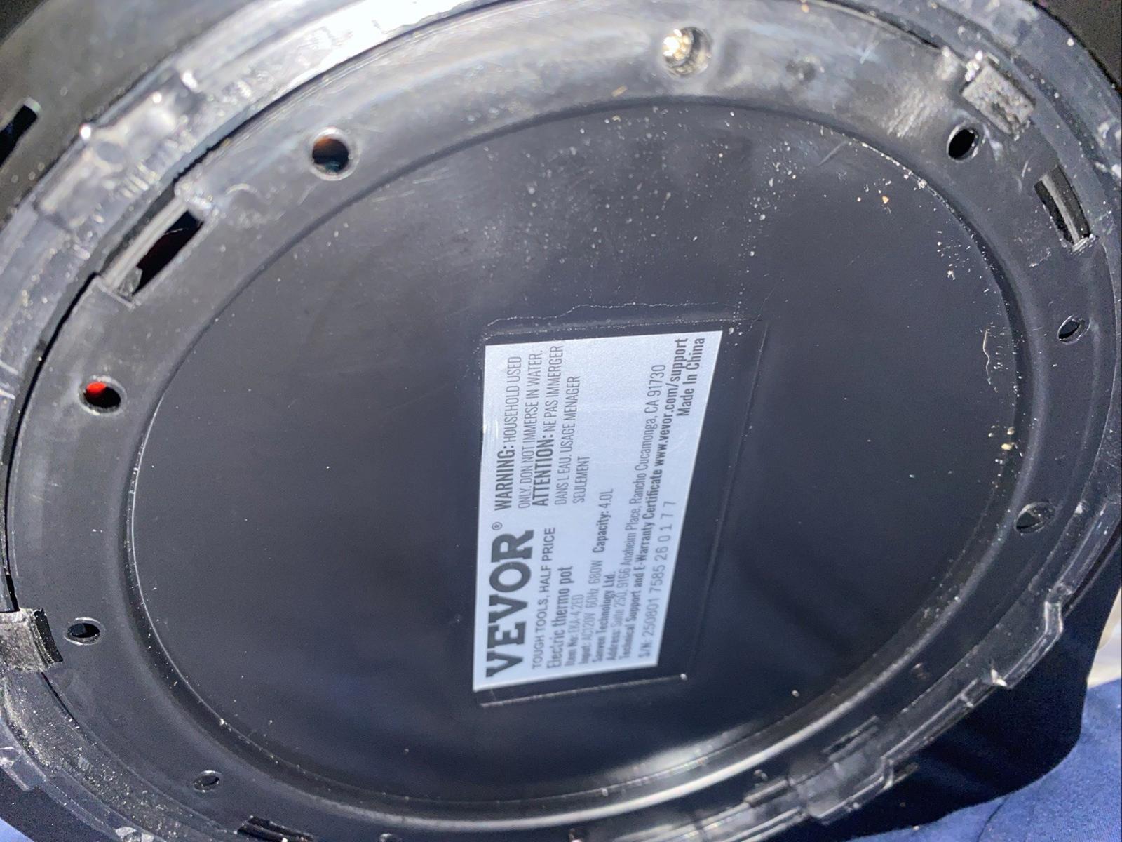 Vevor Electric Thermo Pot EKA 4.2 ED