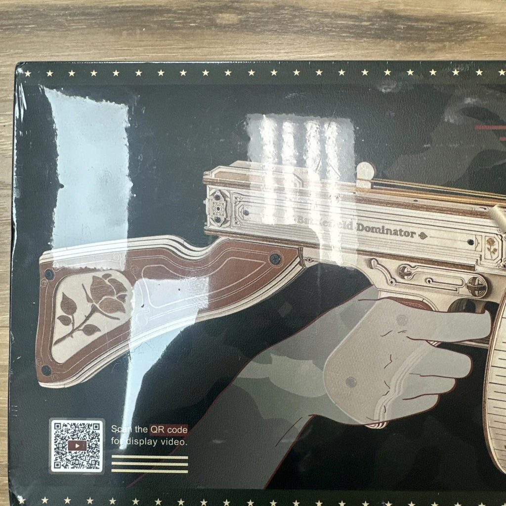 Rokr Wooden Puzzle Submachine Gun Justice Guard Age 14+ New