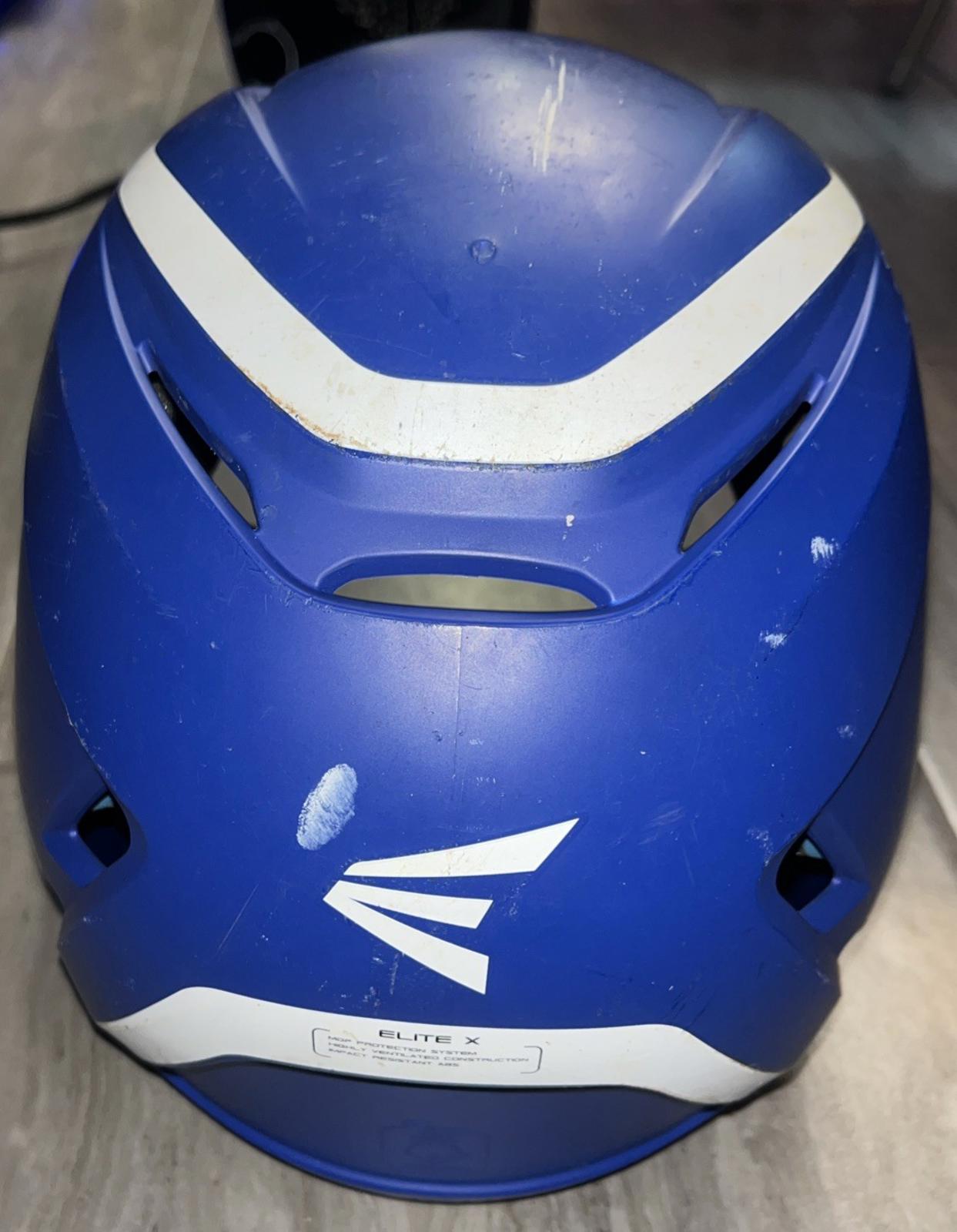 Easton Elite X Baseball Softball Helmet Blue S 7 1/8-7 1/2