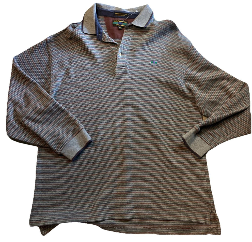 VTG Colours Alexander Julian Polo Shirt XXL Long Sleeve