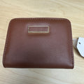 Time And Tru Brown faux Leather Twofold Wallet New