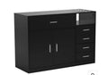 Salon Station Free Standing Cabinet Barber Hair Styling Stations with 5 Drawers